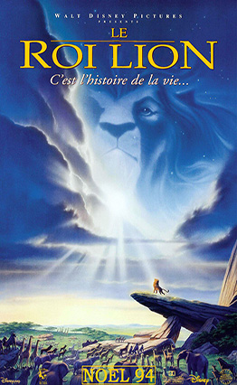 Affiche Le Roi lion.