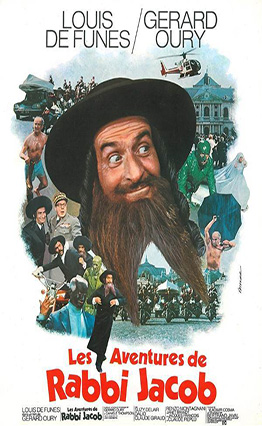 Affiche Les aventures de Rabbi Jacob (1973).