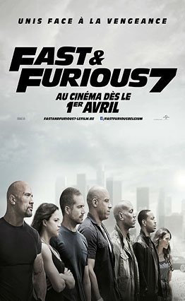 Affiche Fast and Furious 7 (2015)